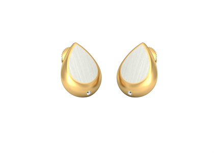 Dual Tone Plated | Stud Earrings